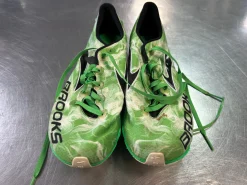 Used Brooks Track & Field Cleats Adult Green Senior 8