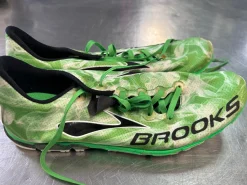 Used Brooks Track & Field Cleats Adult Green Senior 8