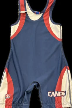 Used Brute Wrestling Singlet Navy Blue SM