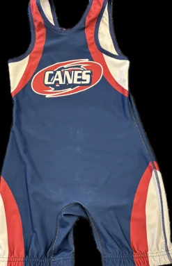 Used Brute Wrestling Singlet Navy Blue SM