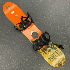 Used Burton 13 Boys Snowboard combo Orange 129 cm