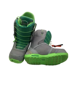 Used Burton AMBUSH Mens Snowboard Boots Green Senior 10