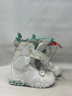 Used Burton AXEL Womens Snowboard Boots White Senior 6.5