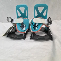 Used Burton BINDINGS Boys Binding Only Carolina Blue XS