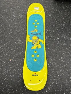 Used Burton Boys Snowboard Only Yellow 90 cm