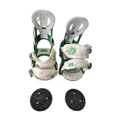 Used Burton CARTEL MD BINDINGS Mens Binding Only Green MD