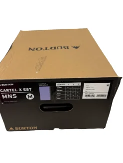 Used Burton CARTEL X EST Mens Snowboard Bindings Purple MD