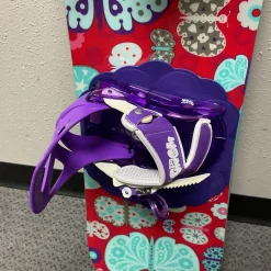 Used Burton CHICKLET BUTTERFLIES Girls Board/Binding Red 125 cm