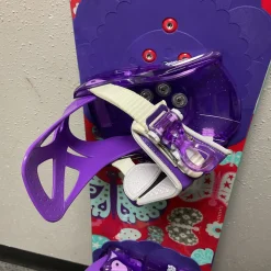 Used Burton CHICKLET BUTTERFLIES Girls Board/Binding Red 125 cm