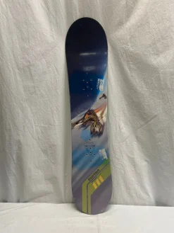 Used Burton CHOPPER Boys Snowboard Only Green 111 cm