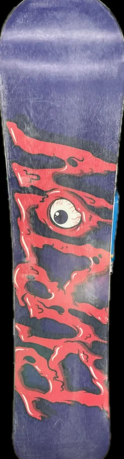 Used Burton CHOPPER Boys Snowboard Only Red 120 cm