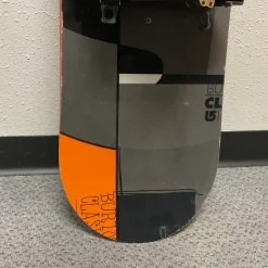 Used Burton Clash Snowboard + Flow Bindings Black And Red 154 cm