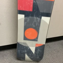 Used Burton Clash Snowboard + Flow Bindings Black And Red 154 cm