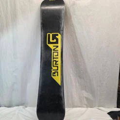 Used Burton CRUZER Boys Snowboard Only Black 145 cm