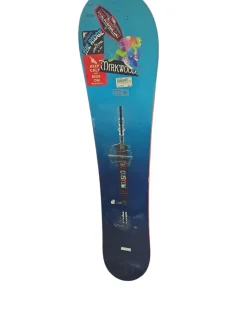 Used Burton CUSTOM FLYING V 2017 Boys Snowboard Only Royal Blue 132 cm