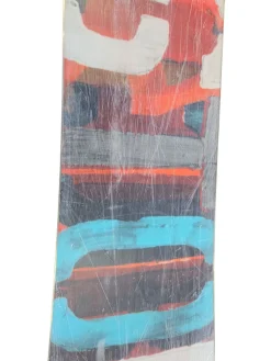 Used Burton CUSTOM FLYING V 2017 Boys Snowboard Only Royal Blue 132 cm