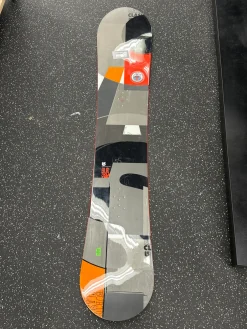 Used Burton CUSTOM Mens Snowboard Only Black 155 cm