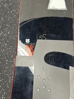 Used Burton CUSTOM Mens Snowboard Only Black 155 cm