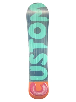 Used Burton CUSTOM SMALLS Boys Board/Binding Teal 125 cm