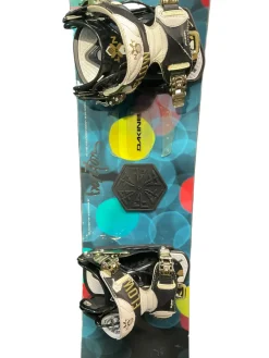 Used Burton FEATHER 40 Womens Board/Bindings Navy Blue 140 cm