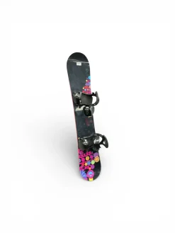 Used Burton FEATHER Womens Board/Bindings Black And Pink 152 cm