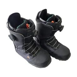 Used Burton FELIX DOUBLE BOA WOMENS BOOTS Womens Snowboard Boots Black Senior 6.5