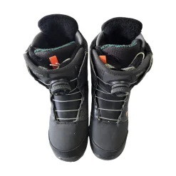 Used Burton FELIX DOUBLE BOA WOMENS BOOTS Womens Snowboard Boots Black Senior 6.5
