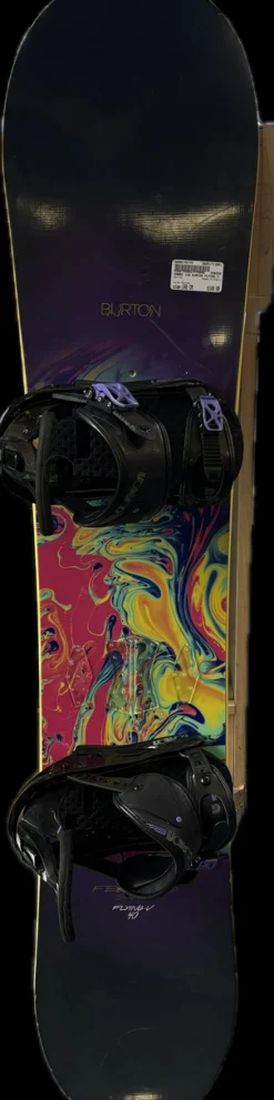 Used Burton FLYING V Womens Board/Bindings Purple 140 cm