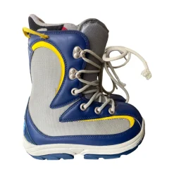 Used Burton FOUNDATION YOUTH Boys Snowboard Boots Navy Blue Junior 03