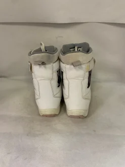 Used Burton FREESTYLE Girls Snowboard Boots White Junior 05