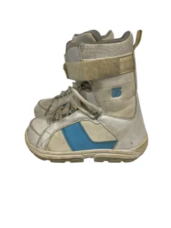 Used Burton FREESTYLE Girls Snowboard Boots White Junior 05