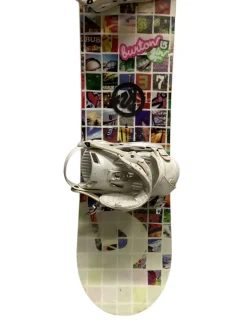 Used Burton GIRL Girls Board/Binding White 132 cm