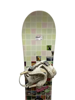 Used Burton GIRL Girls Board/Binding White 132 cm