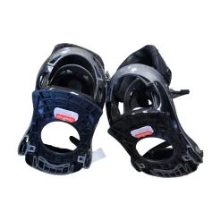 Used Burton GRIP FIT SNOWBOARD BINDINGS Mens Binding Only Black LG