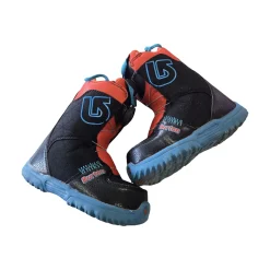 Used Burton GROM BOYS SB BOOTS YTH 12 Boys Snowboard Boots Black Youth 12.0