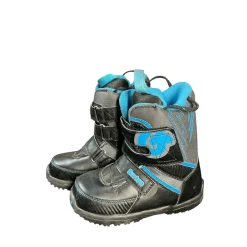 Used Burton GROM Boys Snowboard Boots Black Junior 02