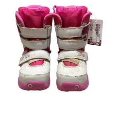 Used Burton GROM Girls Snowboard Boots Pink Youth 13.0