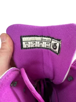 Used Burton GROM LACE Girls Snowboard Boots Pink Junior 05