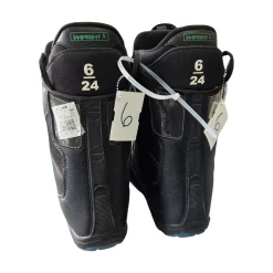 Used Burton IMPRINT 1 SNOWBOARD BOOTS SZ 6 Boys Snowboard Boots Black Junior 06