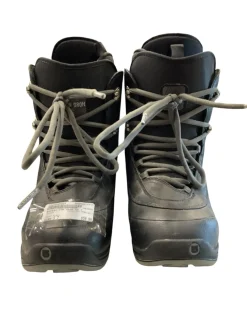 Used Burton ION GROM SZ 7 Mens Snowboard Boots Black Senior 7