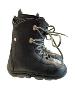 Used Burton ION GROM SZ 7 Mens Snowboard Boots Black Senior 7