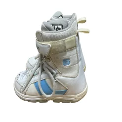 Used Burton KIDS FREESTYLE Girls Snowboard Boots White Junior 01