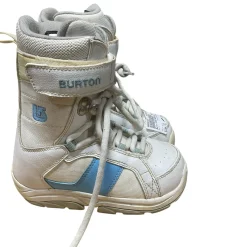 Used Burton KIDS FREESTYLE Girls Snowboard Boots White Junior 01