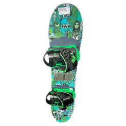 Used Burton KIDS SNOWBOARD Boys Board/Binding Green 92 cm