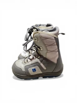 Used Burton MOTO KIDS Boys Snowboard Boots Grey Junior 06