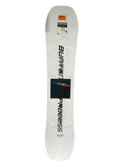 Used Burton PROCESS Boys Snowboard Only White 130 cm