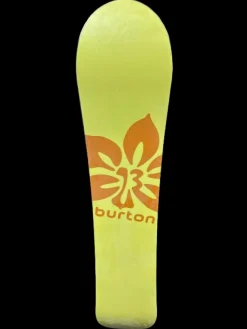 Used Burton PUNCH Girls Snowboard Only White And Yellow 129 cm