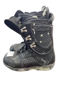 Used Burton SAPPHIRE W Womens Snowboard Boots Black Senior 7