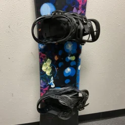 Used Burton SILENCE + SCRIBE BINDINGS Womens Board/Bindings Black 150 cm