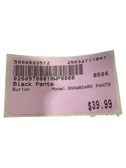 Used Burton SNOWBOARD PANTS Other Snowboard
